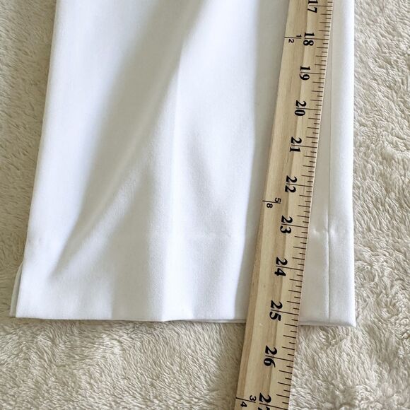 Talbots Pants Size 12 White Lined Crop - Picture 10 of 11